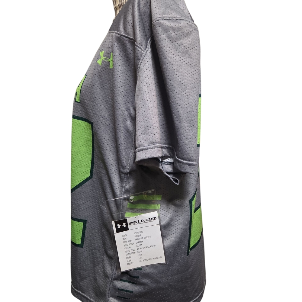 Under Armour NWT Gray and Green Loyola Jersey - Picture 2 of 6
